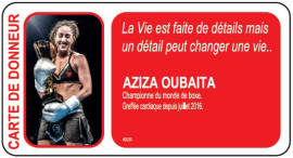 Carte de donneur personnalisВe - Aziza OUBAITA